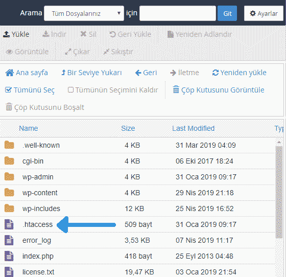 HTTPS den HTTP ye Yönlendirme htaccess bulma 3