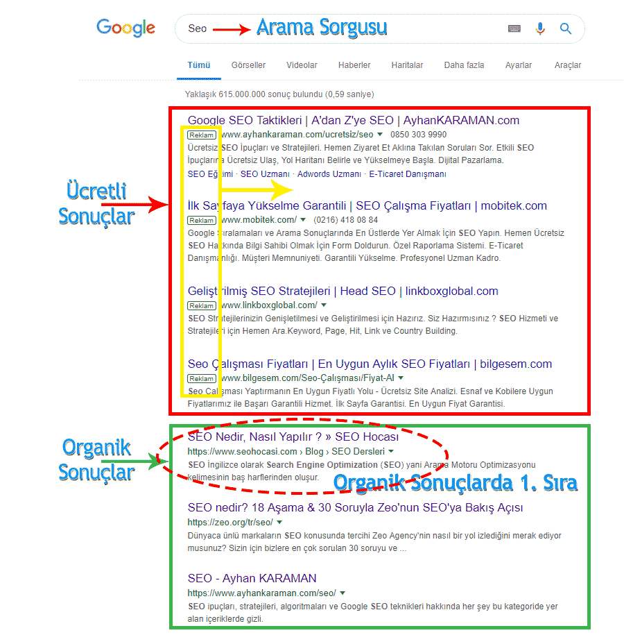 Organik Trafik | Organik Arama | Organik Arama Nedir? | Organik Arama Sonuçları