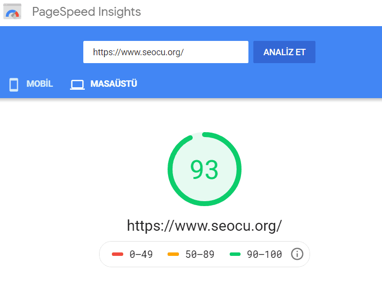 SeocuOg Hiz Testi