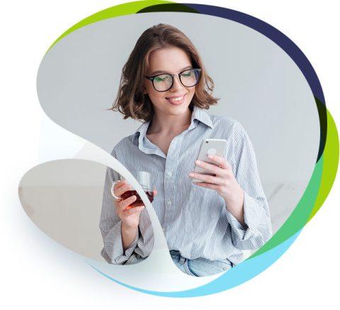 Girl with phone girl with phone